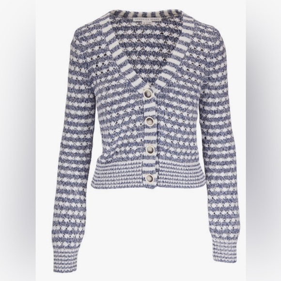 Veronica Beard Sweaters - Veronica Beard Artura Blue Multi Cardigan Sweater